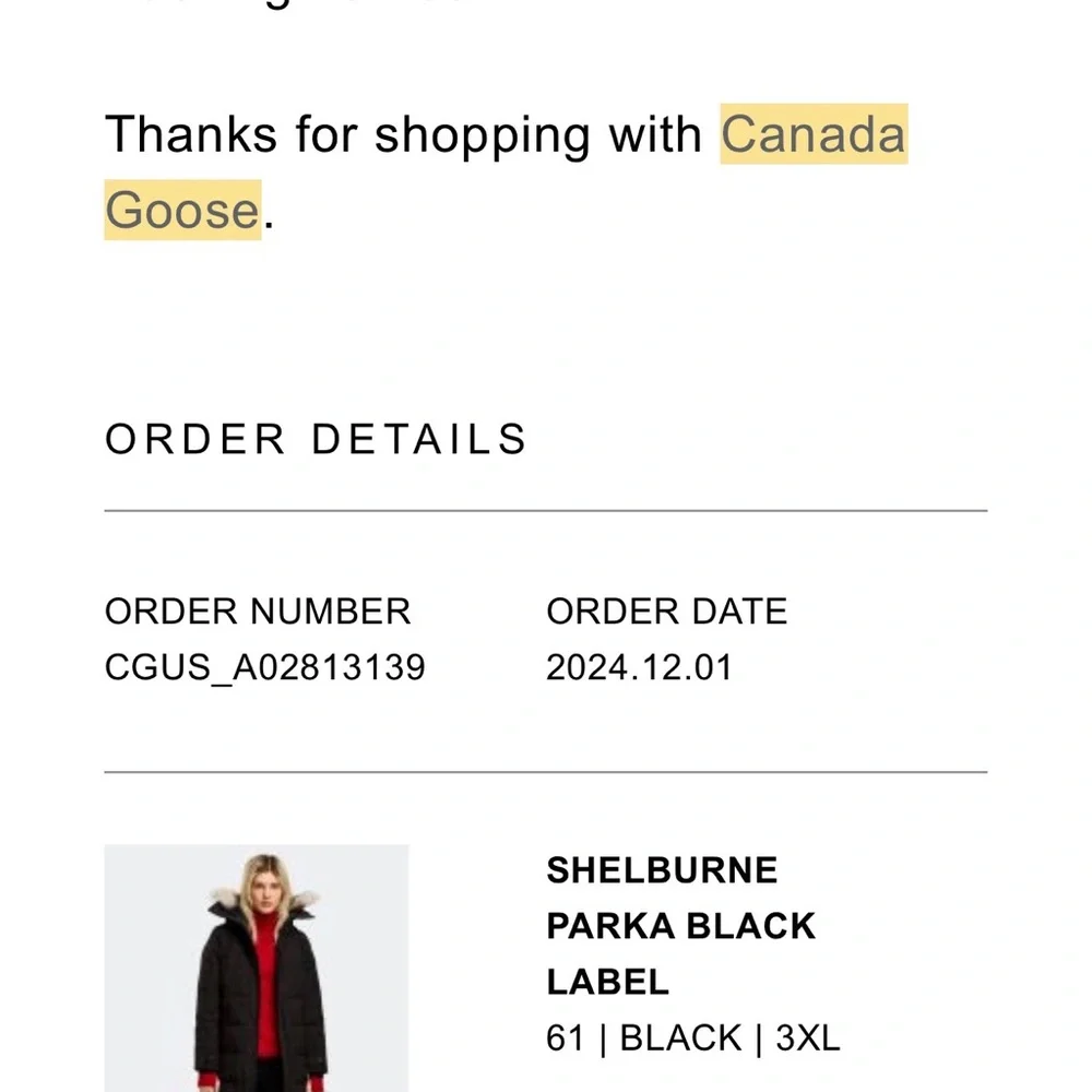 Canada Goose Black Shelburne Parka w Fur Trim (Discontinued) 3XL Black Label NEW - Picture 8 of 9